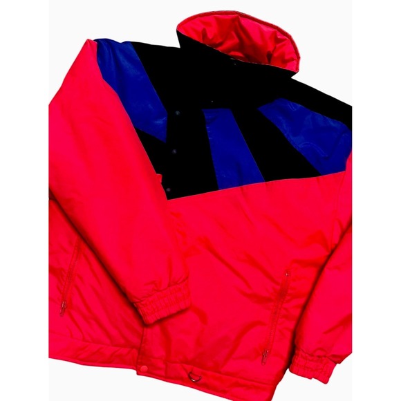 Vintage Gerry Ski Jacket Men's Medium Neon Retro Parka Coat‎ 80s Made in the USA - Picture 4 of 15